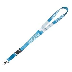 Honduras Flag Lanyard, Keychain, ID Holder with Detachable Buckle